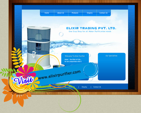 web design for water purifier